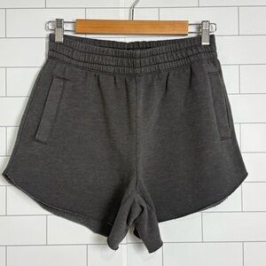 NWOT Aerie AE Fleece-Of-Mind High Waisted Shorts Cut-Off Sweats XS Gray